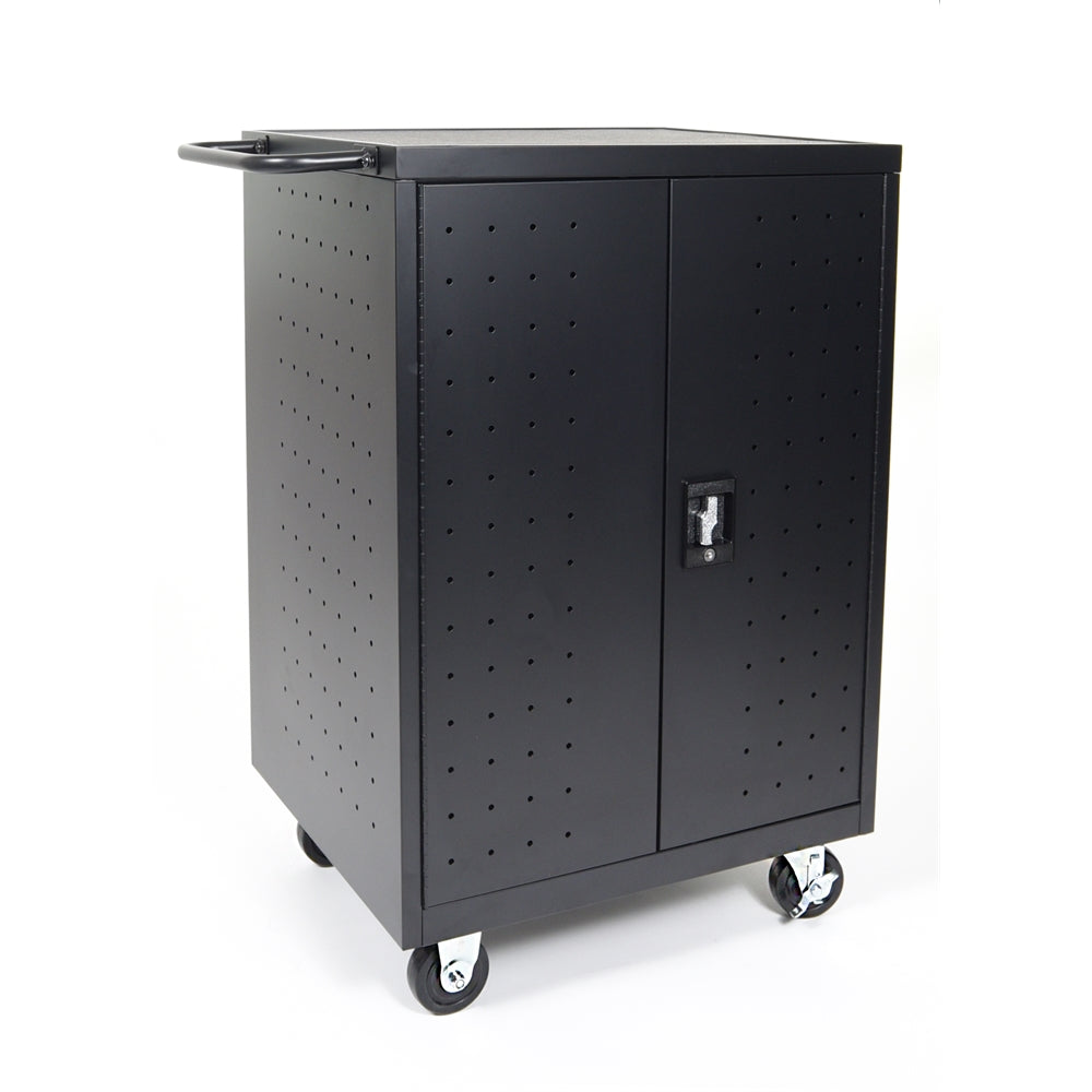 Black 24 Laptop Computer Charging Cart