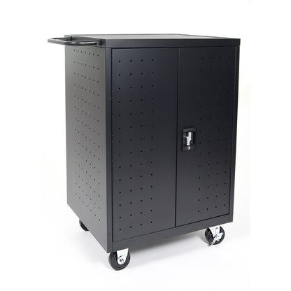 Black 24 Laptop Computer Charging Cart