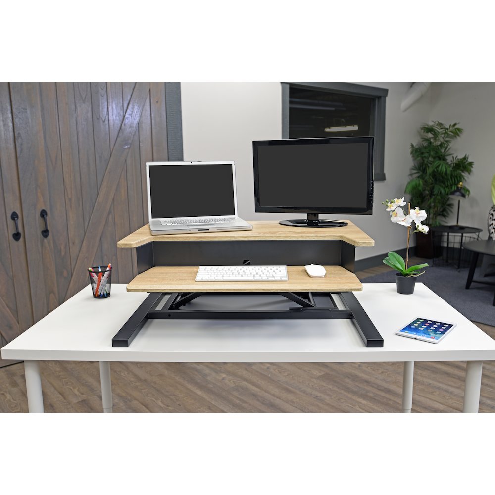 Dual Level Desktop Converter, White Oak (CVTR PRO-WO)