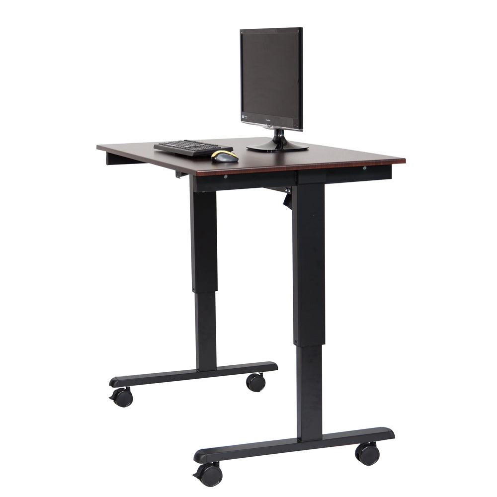 STANDE-48 48" Electric Standing Desk Black/Walnut