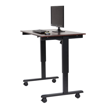 STANDE-48 48" Electric Standing Desk Black/Walnut