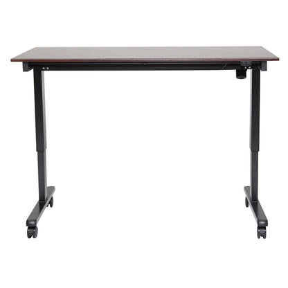 STANDE-60 60" Electric Standing Desk Black/Walnut