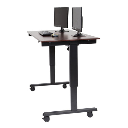 STANDE-60 60" Electric Standing Desk Black/Walnut