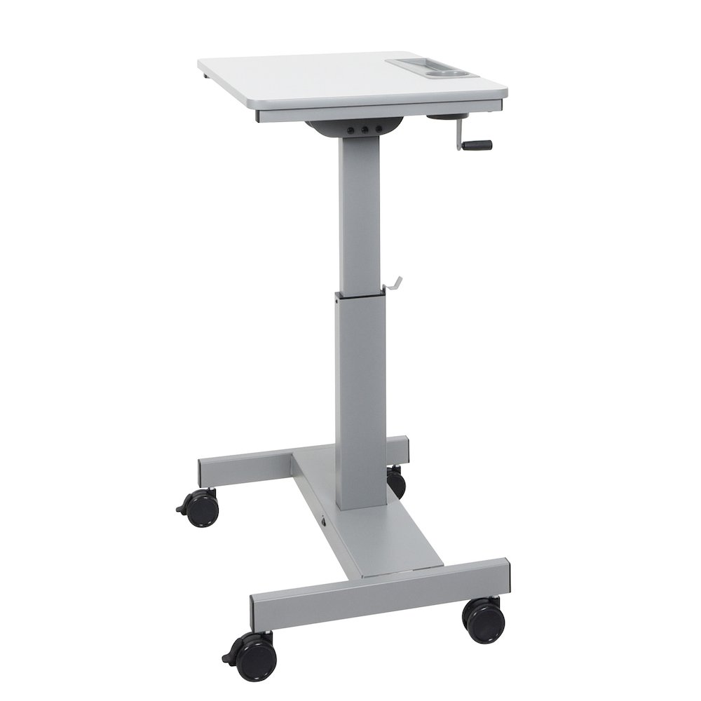 Sit Stand Desk with Crank Handle