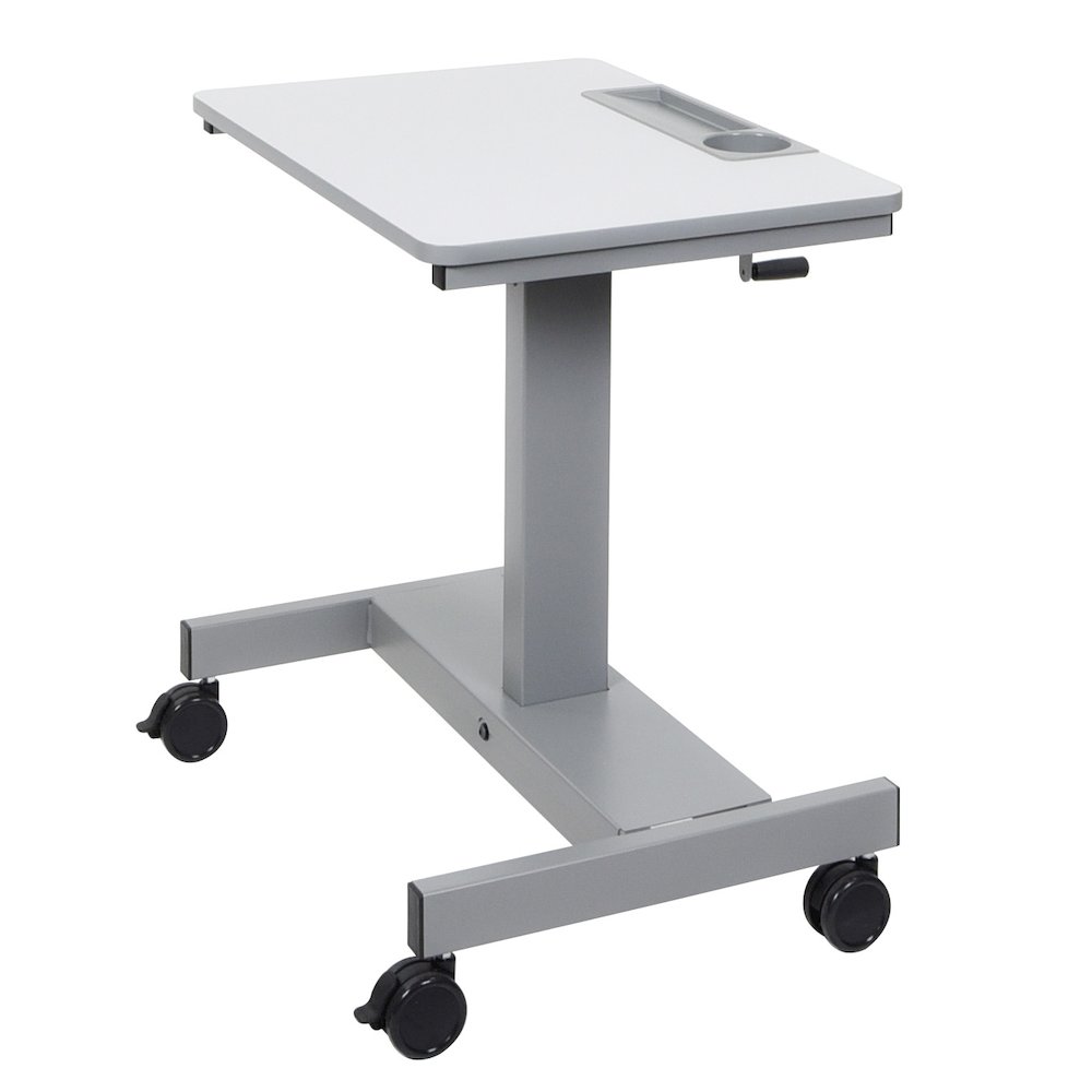 Sit Stand Desk with Crank Handle