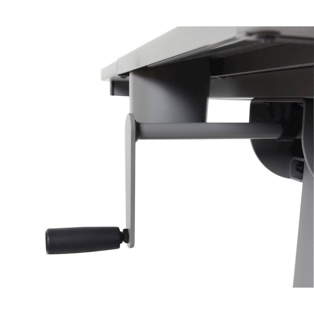 Sit Stand Desk with Crank Handle