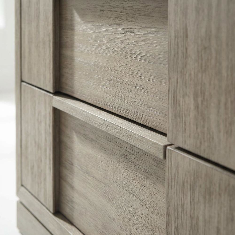 Grey 3-Drawer Nightstand with Usb Port for Modern Bedroom Storage