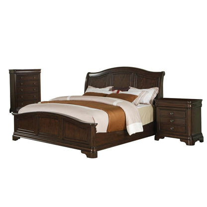 Conley Cherry King  Panel Bed