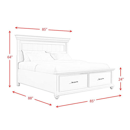 Brooks King Platform Storage Bed in Black