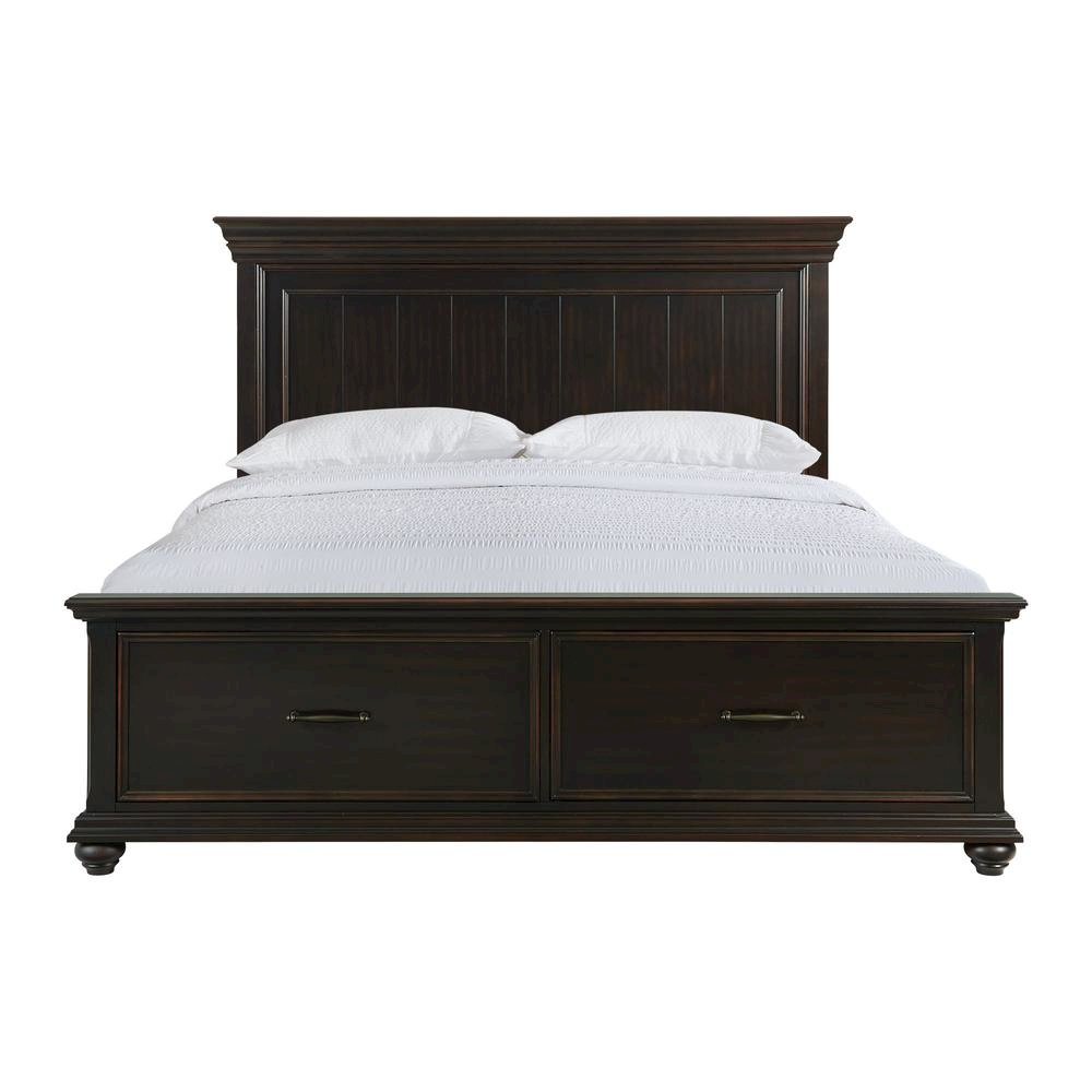 Brooks King Platform Storage Bed in Black