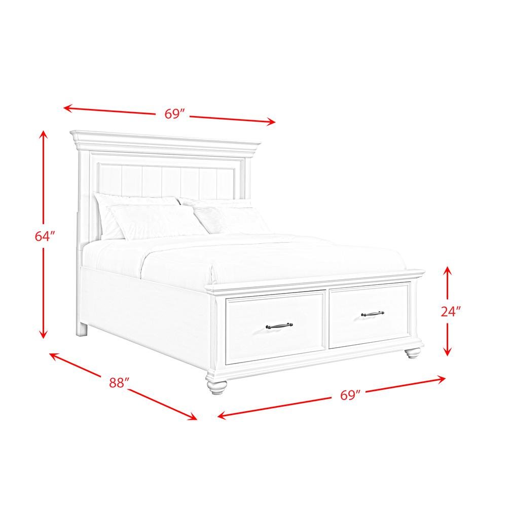 Brooks Queen Platform Storage Bed in Black
