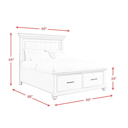 Brooks Queen Platform Storage Bed in Black