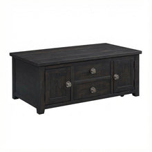 Espresso 2-Drawer Coffee Table with Lift Top and Spacious Storage Compartments