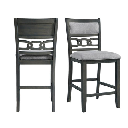 Taylor Counter Height Side Chair Set in Gray