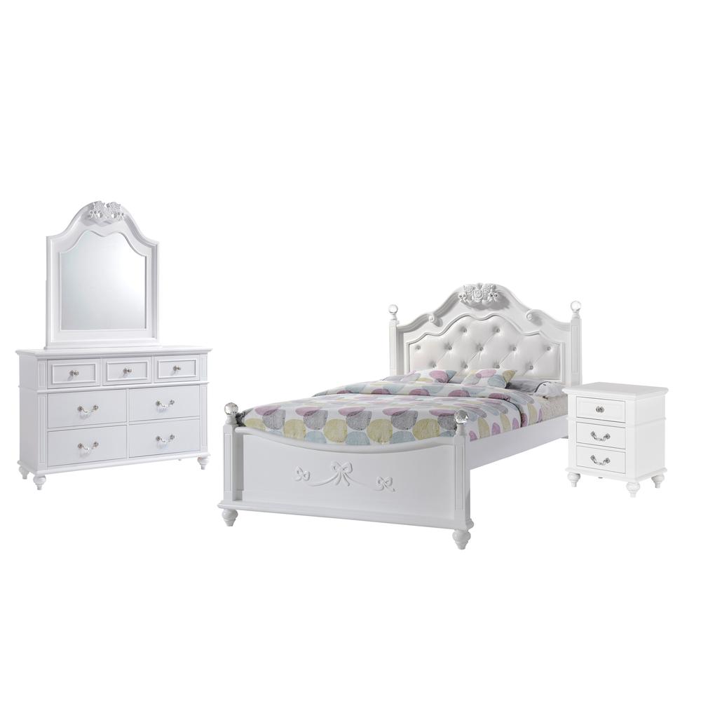 Annie Full Platform 4PC Bedroom Set w/ Storage Trundle