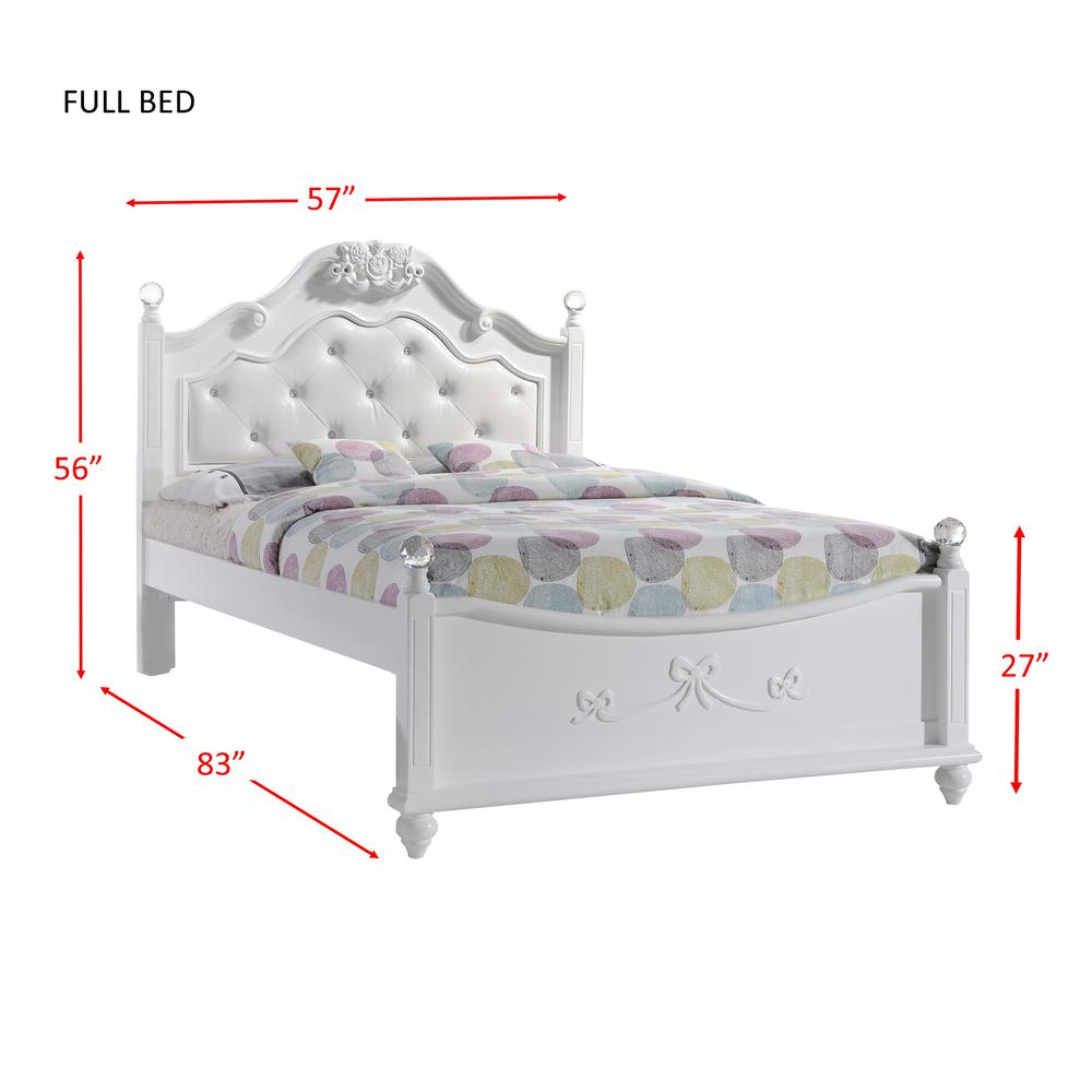 Annie Full Platform 4PC Bedroom Set w/ Storage Trundle