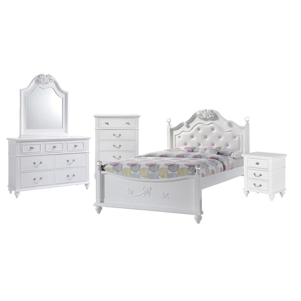 Annie Full Platform 5PC Bedroom Set w/ Storage Trundle