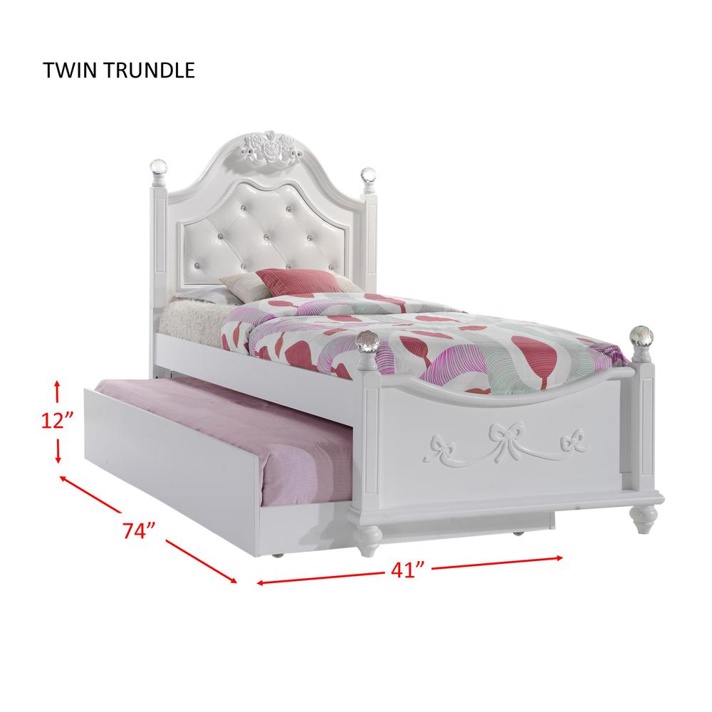 Annie Twin Platform 4PC Bedroom Set w/ Storage Trundle
