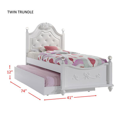 Annie Twin Platform 4PC Bedroom Set w/ Storage Trundle
