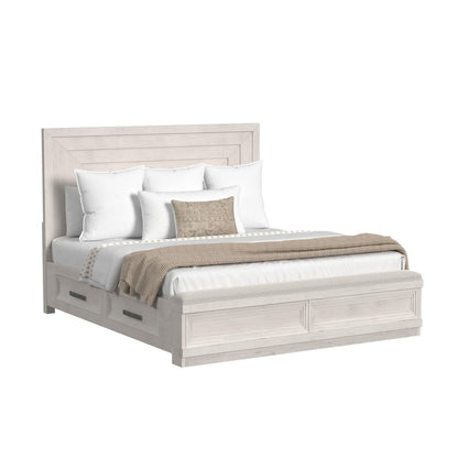 Rhiannon King Storage 3PC Bedroom Set in Antique White