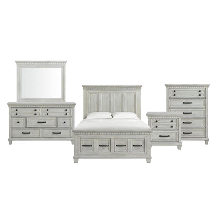 Windom Queen Storage Bed in Antique White