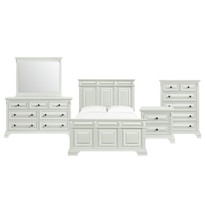 Sumner Queen Panel Bed in Antique White