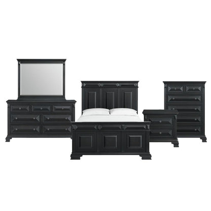 Sumner Queen Panel Bed in Black