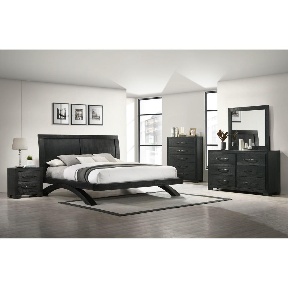 Kenn Dresser & Mirror Set in Black