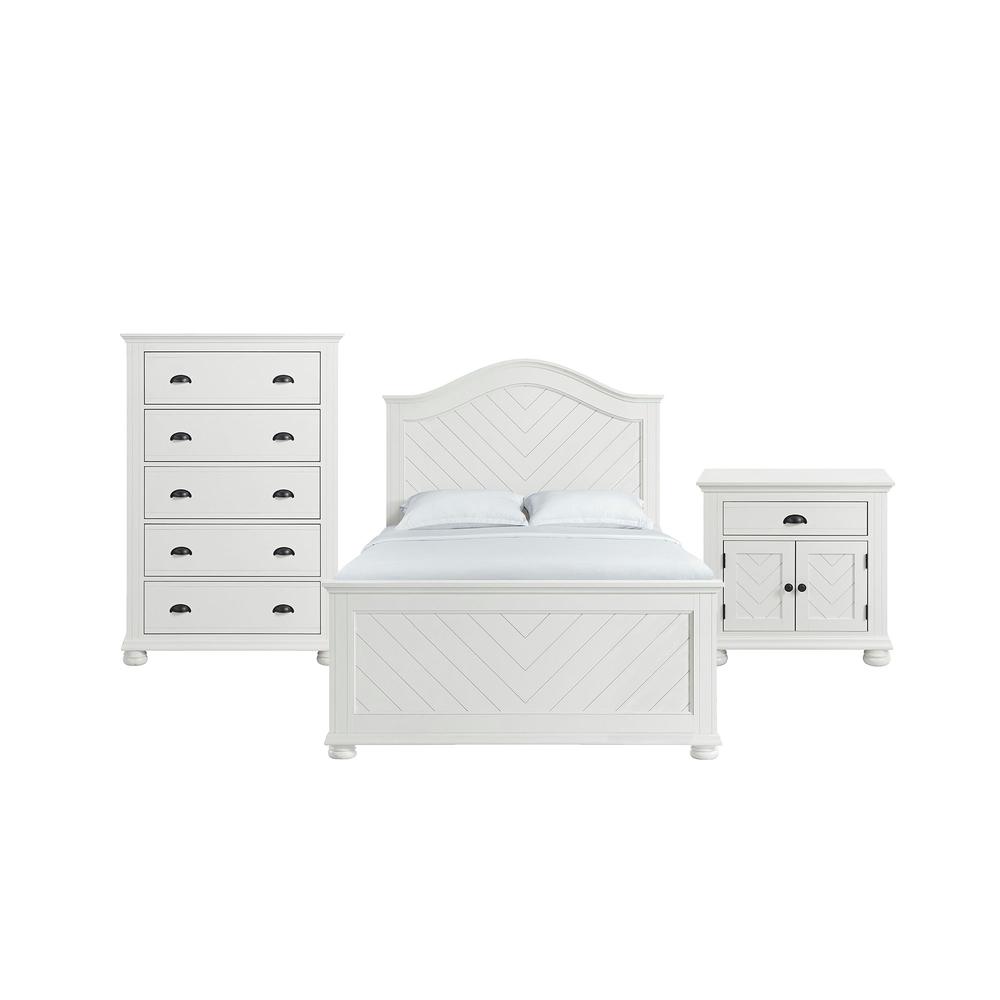 Conaughey  Full Panel Bed in White