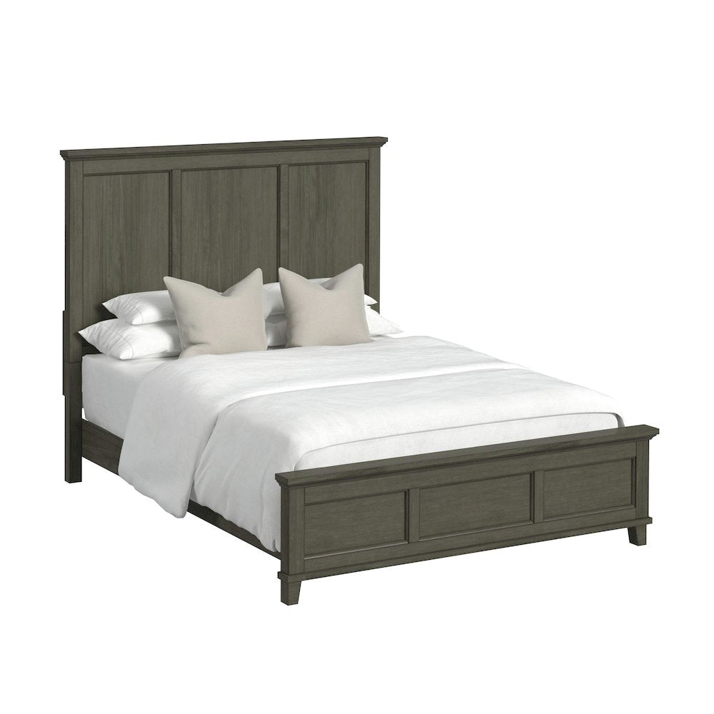 Canterbury Queen Panel 3PC Bedroom Set in Grey