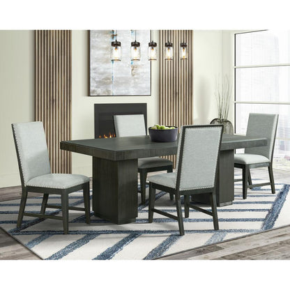 Holden 5PC Standard Height Dining Set-Table and Four Side Chairs in Gray