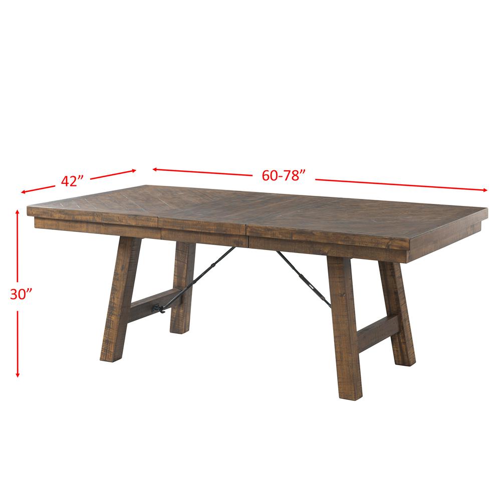 Dex 7PC Dining Set- Table, 6 Ladder Side Chairs