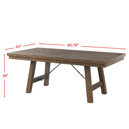 Dex 7PC Dining Set- Table, 6 Ladder Side Chairs
