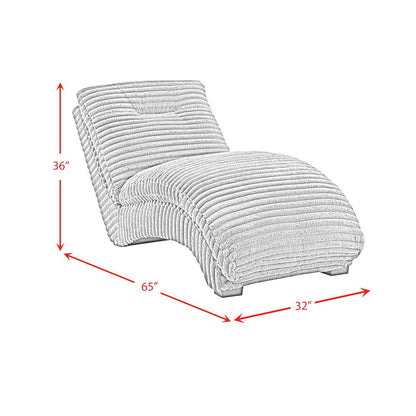 Victoria Chaise in Masis Silver