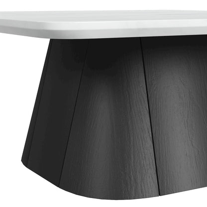 Yuri Coffee Table in White and Black