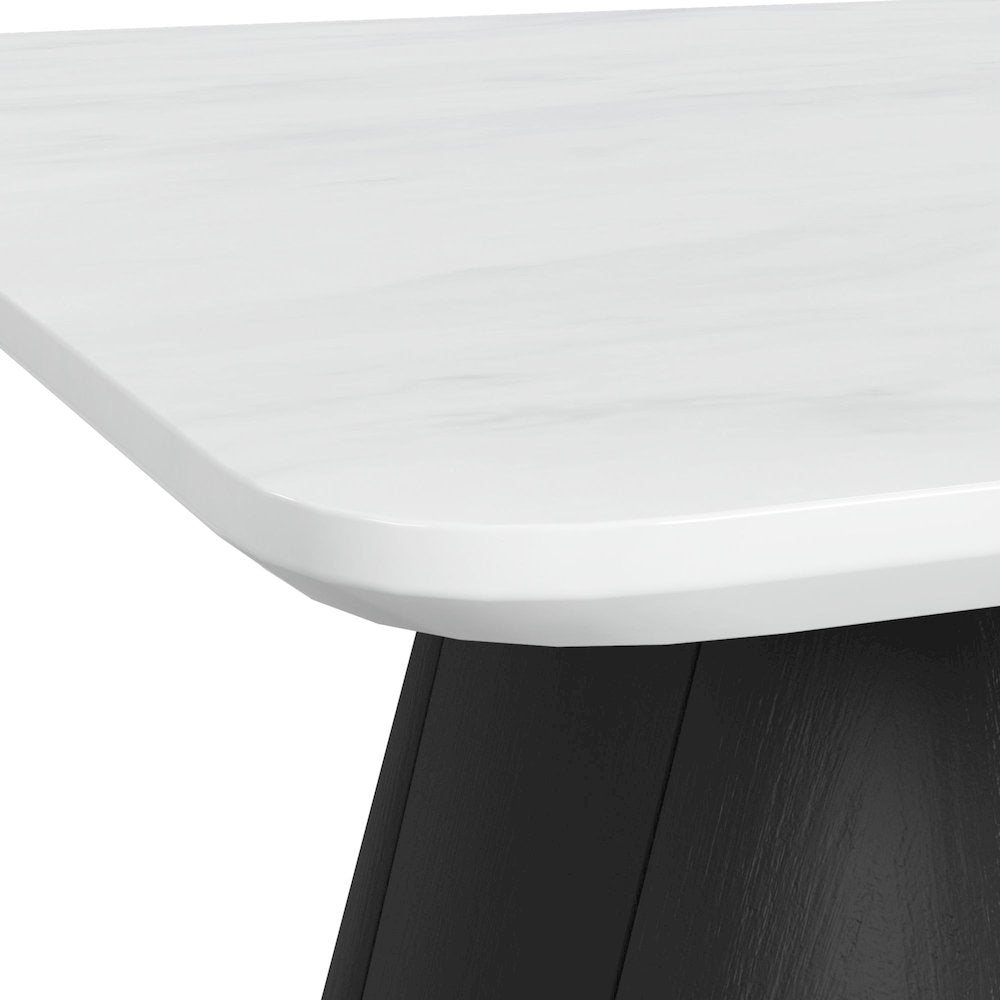 Yuri Coffee Table in White and Black