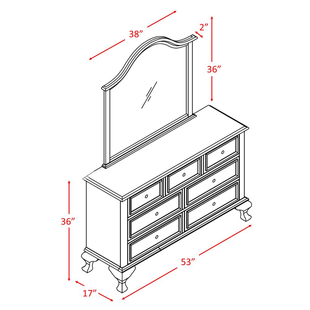 Jenna Full Panel 6PC Bedroom Set