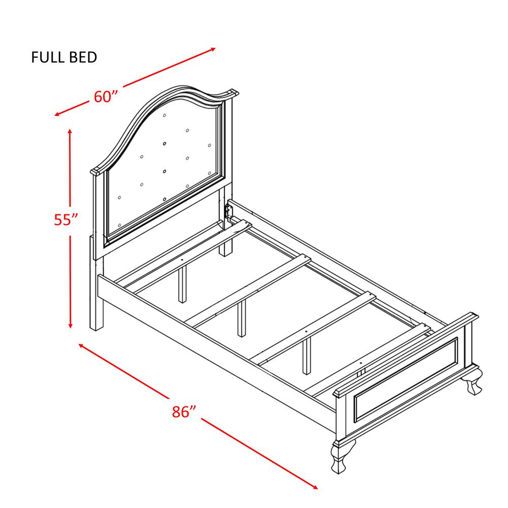 Jenna Full Panel w/ Trundle 5PC Bedroom Set