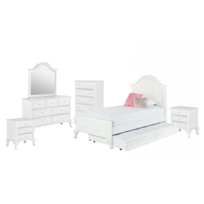 Jenna Twin Panel w/ Trundle 6PC Bedroom Set