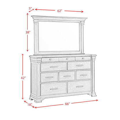 Paterson  King 5PC Bedroom Set in Grey