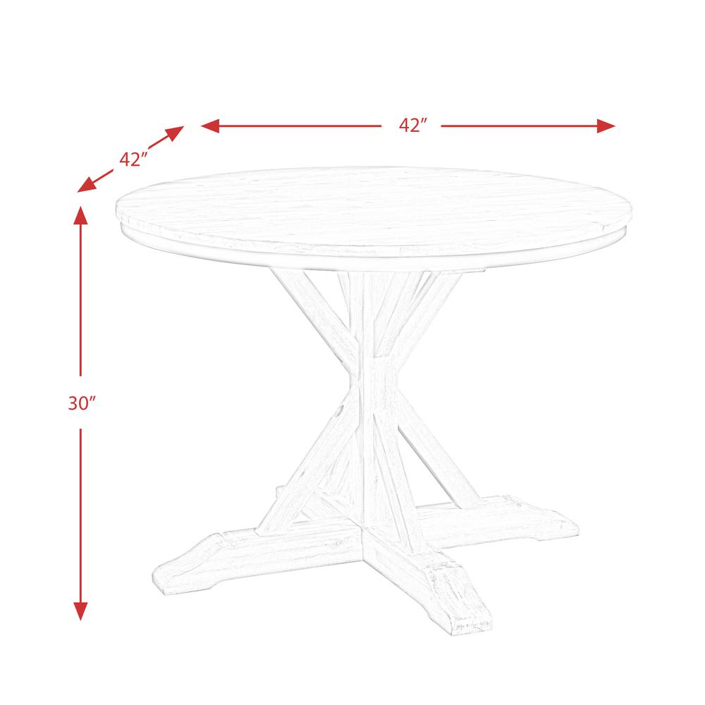 Keaton Round Standard Height 5PC Dining Set-Table and Four Chairs