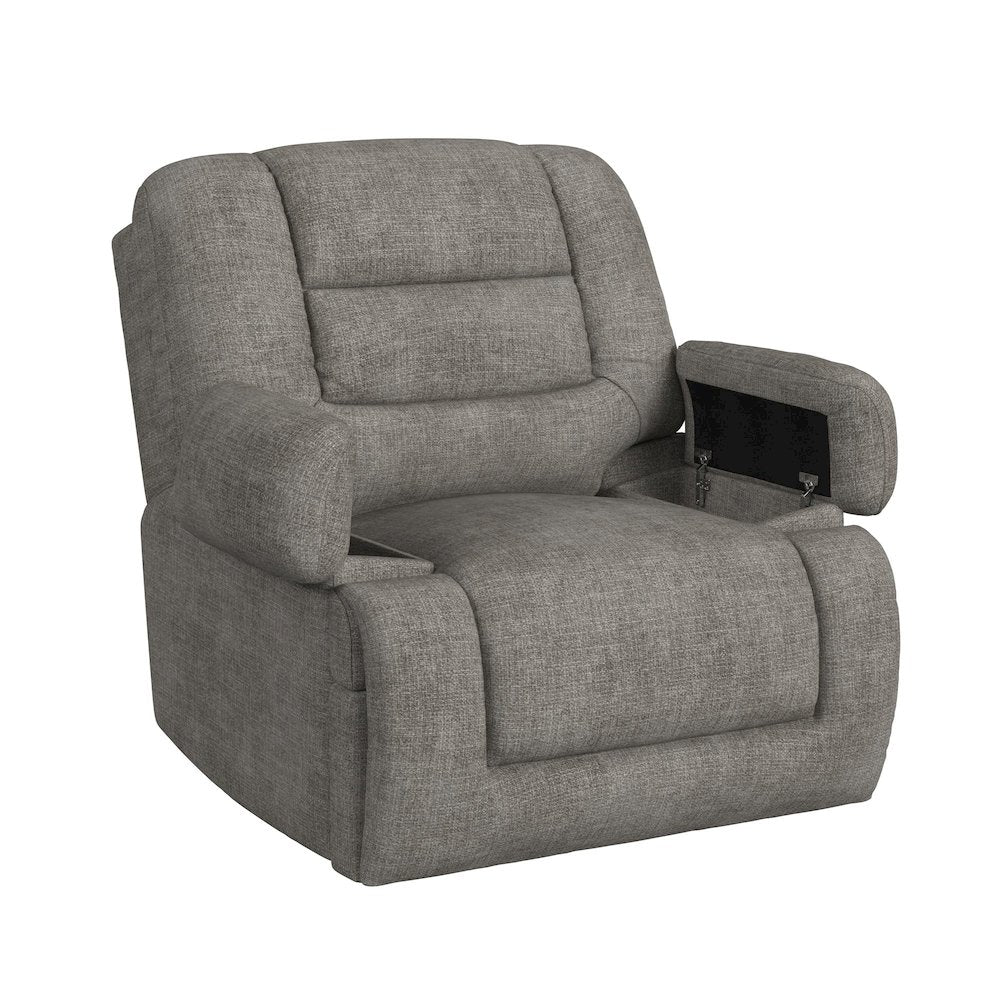 Snyder P3 Recliner with Heat Massage, zero gravity, memory foam in Amount Grey