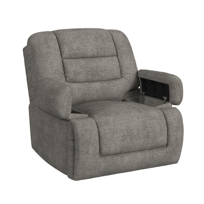 Snyder P3 Recliner with Heat Massage, zero gravity, memory foam in Amount Grey