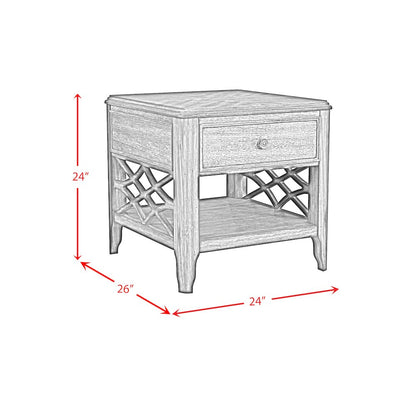 Stark End Table in Cherry