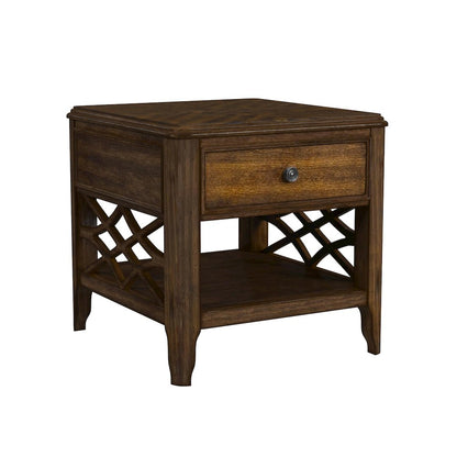 Stark End Table in Cherry
