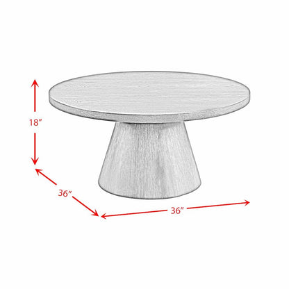 Canal   Round Coffee Table in Black