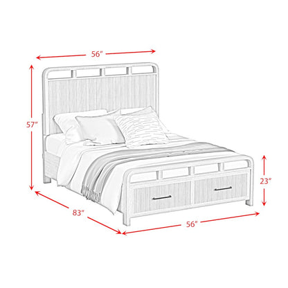 Woodridge Full Storage 3PC Bedroom Set in Natural