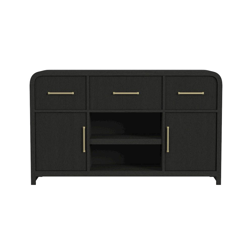 Ridgemont Server in Black with Grain