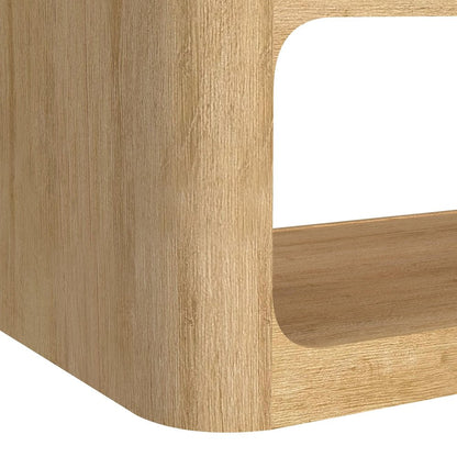Camelot 2PC Occasional Table Set in Natural-Coffee Table & End Table