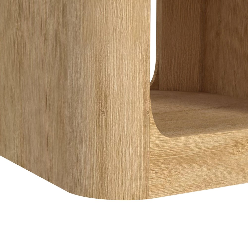 Camelot 2PC Occasional Table Set in Natural-Coffee Table & End Table